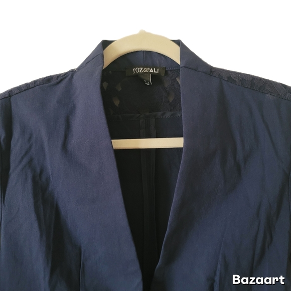 Roz & Ali Blazer Womens S Small Blue - Picture 2 of 7